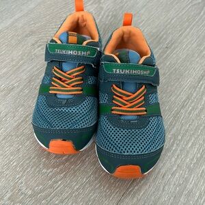 Tsukihoshi size 11 sneakers; color green/blue/orange